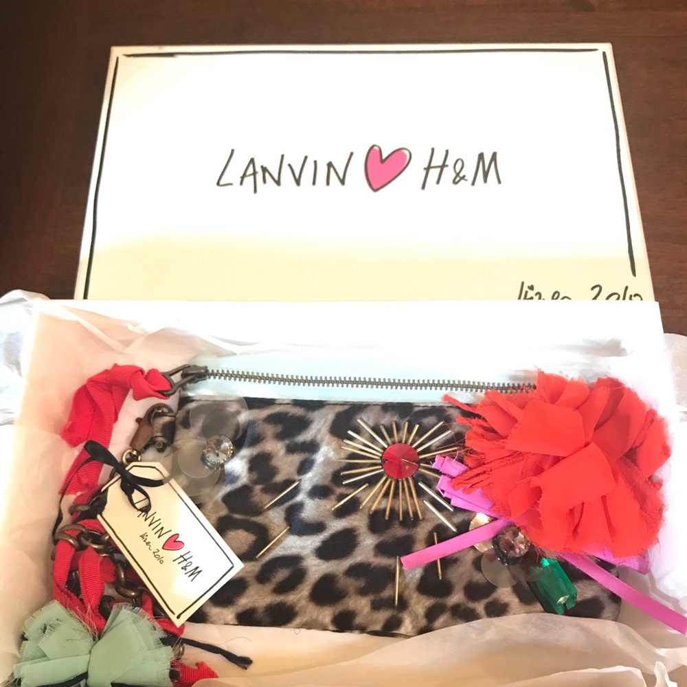 Lanvin for H&M 🐆 Leopard Floral 🌺 Evening Bag